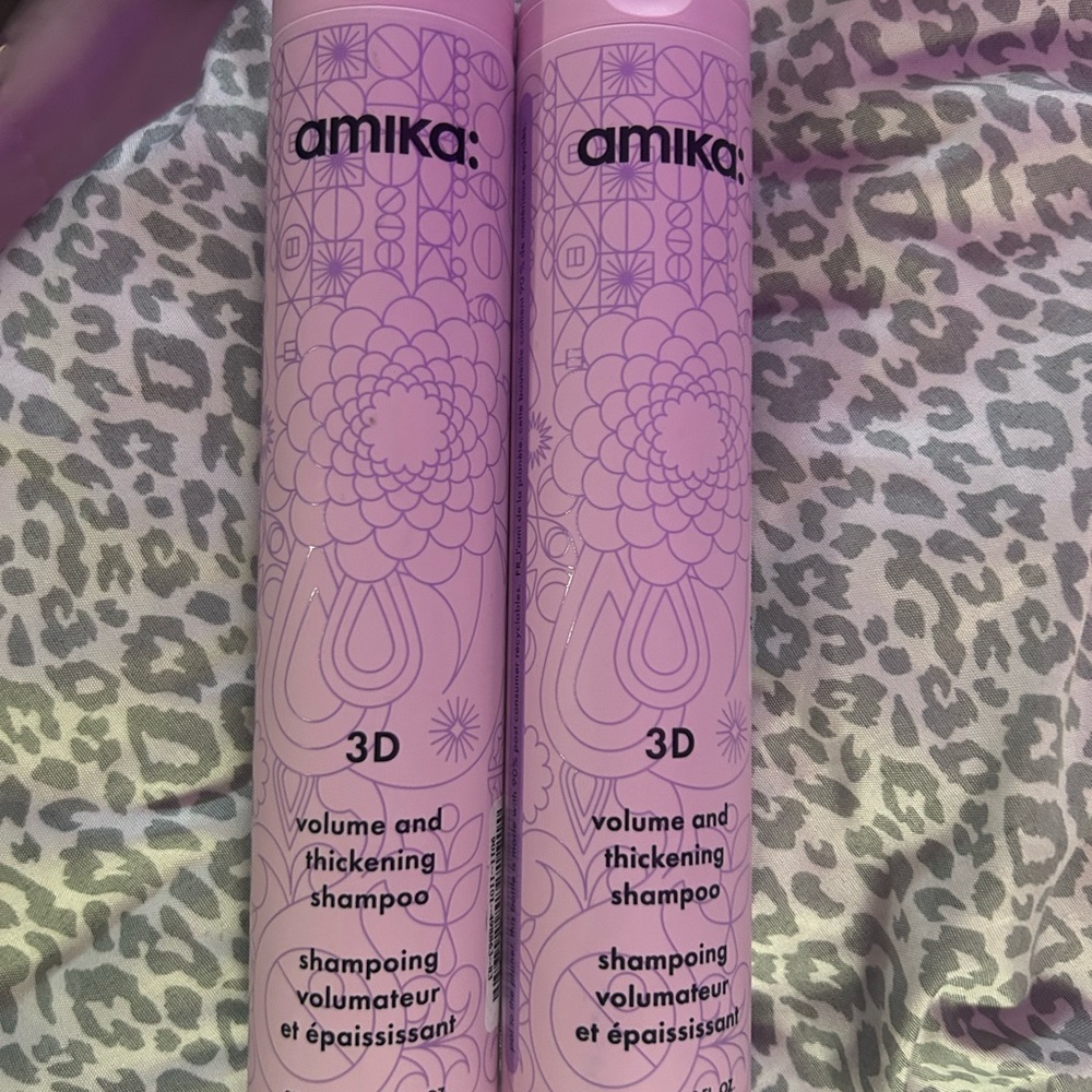 amika 3D Volume & Thickening Shampoo Twin Pack